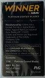 Gillette Winner Platinum Double Edge Razor Shaving Blades