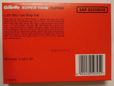 Gillette Super Thin (Vietnam) Double Edge Razor Shaving Blades- 100 blade pack