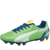 PUMA Mens Evospeed 5 FG Football Boots Green/Blue/Yellow | Size: UK 9
