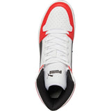 PUMA Mens Rebound Layup Sl White/Puma Black/Red | Black | Size UK 9