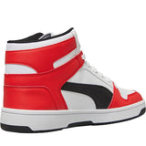 PUMA Mens Rebound Layup Sl White/Puma Black/Red | Black | Size UK 9