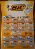 BIC Chrome Platinum Double Edge Razor Shaving Blades