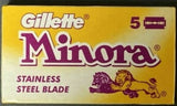Gillette Minora Stainless Double Edge Razor Shaving Blades-10,800 Blades
