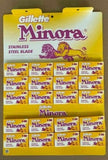 Gillette Minora Stainless Double Edge Razor Shaving Blades-5000 Blades