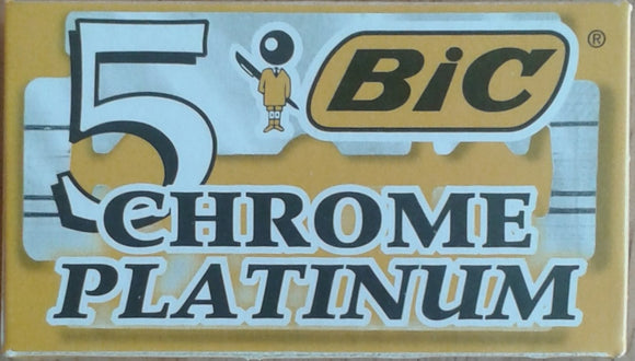 BIC Chrome Platinum Double Edge Razor Shaving Blades