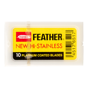 Feather Yellow DE Blades Made in Japan - 5,000 Blades