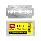 Feather Platinum Coated Double Edge Shaving Blades