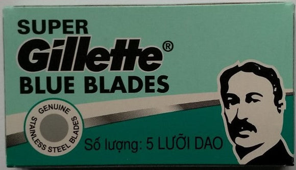 Gillette Super Blue Double Edge Razor Shaving Blades
