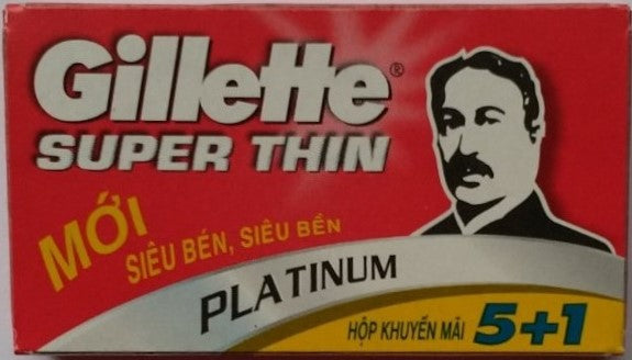 Gillette Super Thin (Vietnam) Double Edge Razor Shaving Blades-6000 Blades