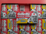 Gillette Super Thin (Vietnam) Double Edge Razor Shaving Blades- 100 blade pack
