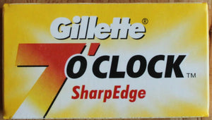 Gillette 7 o’clock Sharp Edge Double Edge Razor Shaving Blades