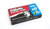 Gillette Super Thin (Thailand) Double Edge Razor Shaving Blades