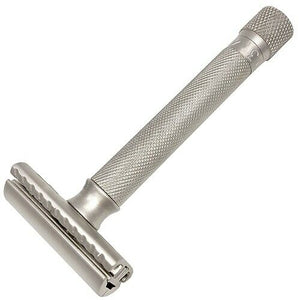 PARKER Double-Edge Safety Razor | Adjustable | Satin Chrome | Model VAR-SC