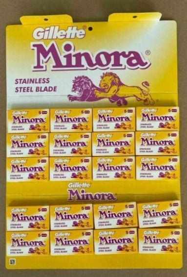 Gillette Minora Stainless Double Edge Razor Shaving Blades – BigDealsMart
